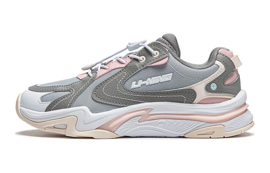 (Preschool) Li-Ning Casual 'Grey Pink' YKCT144-2