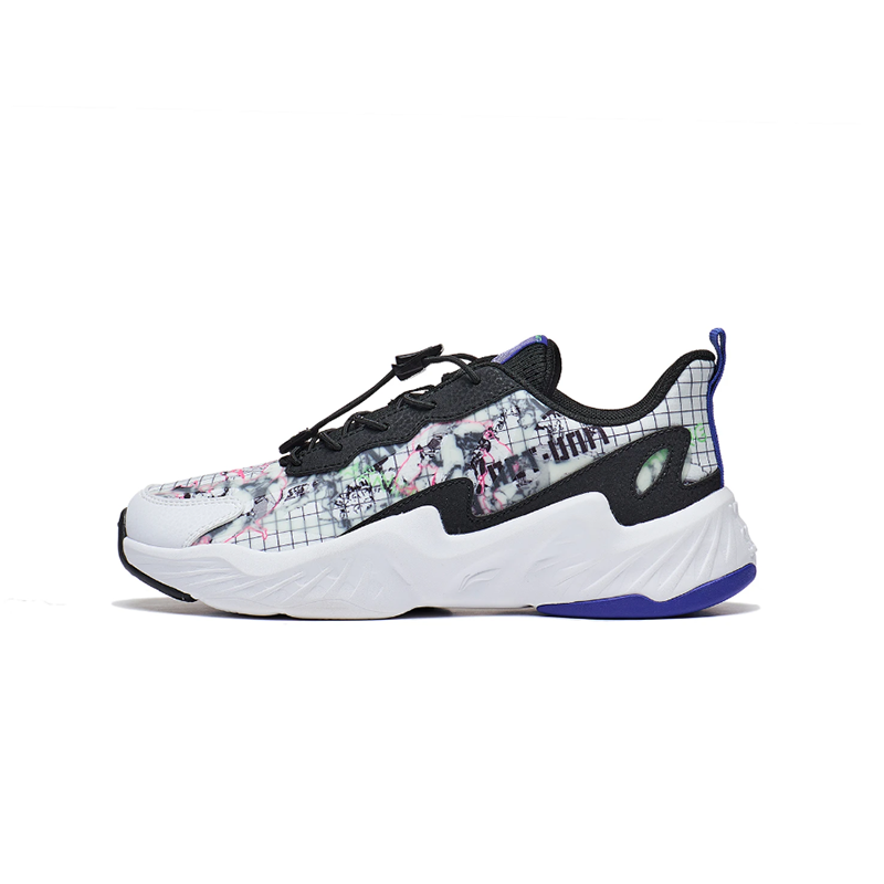(Preschool) Li-Ning Casual 'Night Light Black and White' YKCT108-3