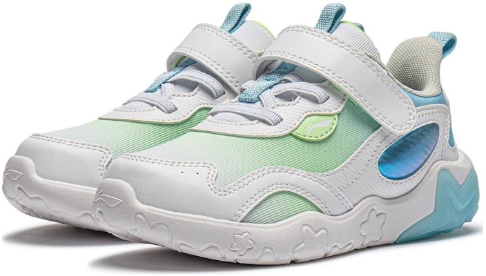 (Preschool) Li-Ning Casual 'White Green Blue' YKNU020-7 Lookbook (Preschool) Li-Ning Casual 'White Green Blue' YKNU020-7
