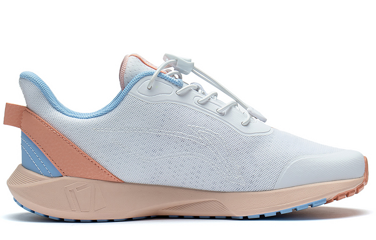 Order 大童 李寧兒童 休閒百搭 防滑減震 低幫 兒童跑步鞋 白橙