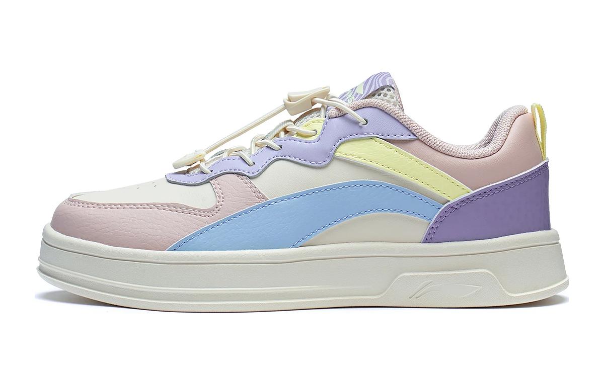 Buy (Preschool) Li-Ning Casual 'White Pink Blue' YKCT036-4