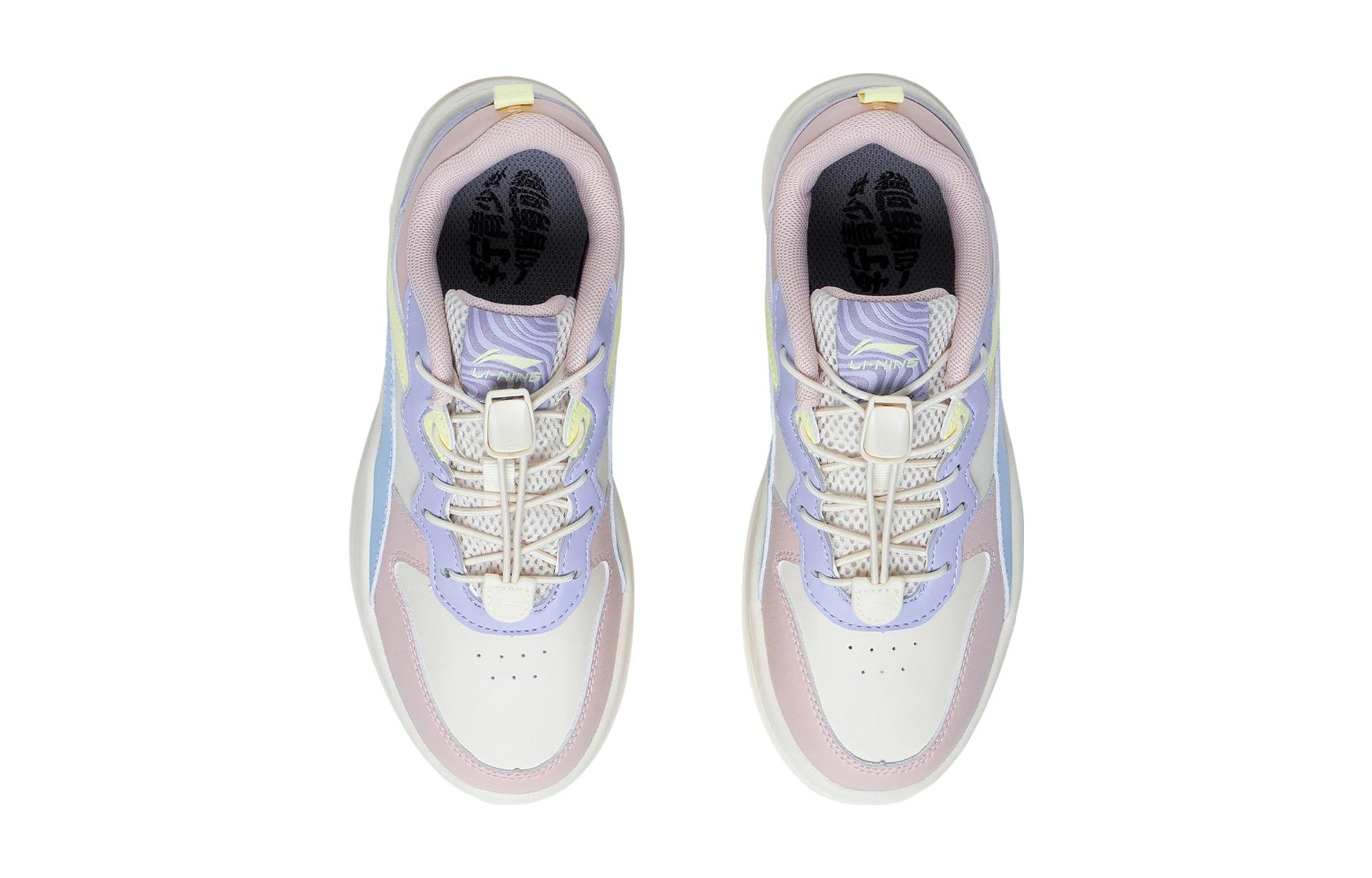 Shop (Preschool) Li-Ning Casual 'White Pink Blue' YKCT036-4