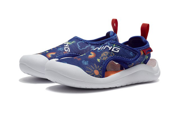 Lookbook (Preschool) Li-Ning Casual Comfort Sandals 'Blue White' YKKQ018-17