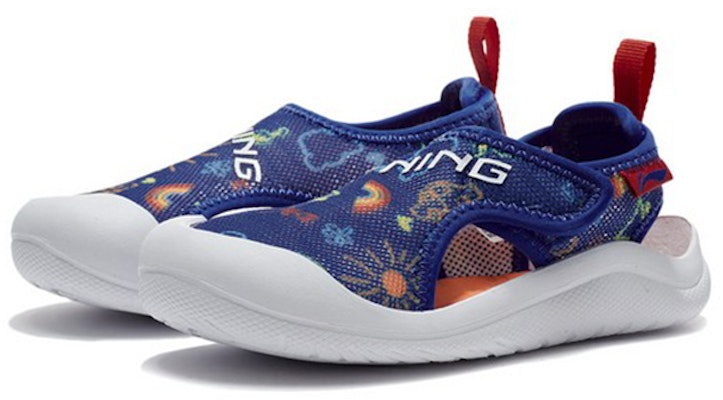 (Preschool) Li-Ning Casual Comfort Sandals 'Blue White' YKKQ018-17 Lookbook (Preschool) Li-Ning Casual Comfort Sandals 'Blue White' YKKQ018-17
