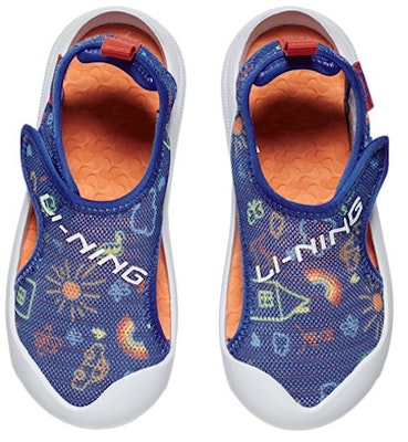 (Preschool) Li-Ning Casual Comfort Sandals 'Blue White' YKKQ018-17 Shop (Preschool) Li-Ning Casual Comfort Sandals 'Blue White' YKKQ018-17
