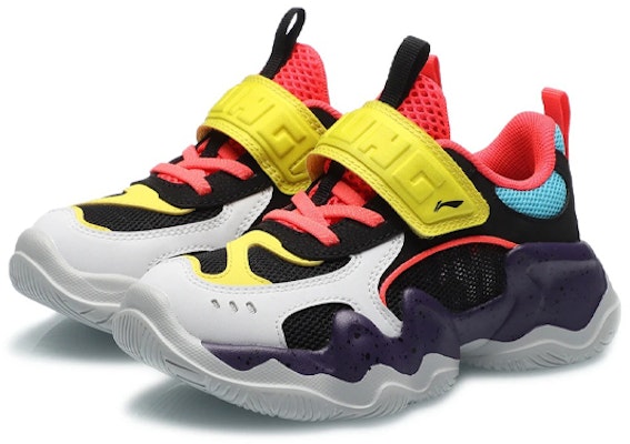 (Preschool) Li-Ning Casual Low-Top Running Shoes 'Black White' YKNR046-3 Lookbook (Preschool) Li-Ning Casual Low-Top Running Shoes 'Black White' YKNR046-3