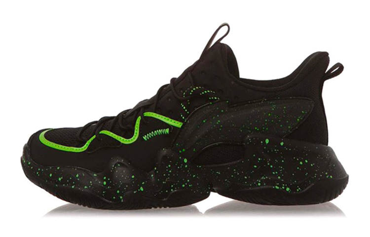 (Preschool) Li-Ning Casual Low 'Glow in the Dark Black' YKCQ272-11