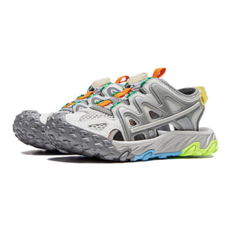 Order 大童 李寧兒童 舒適休閒 減震透氣兒童涼鞋 灰白