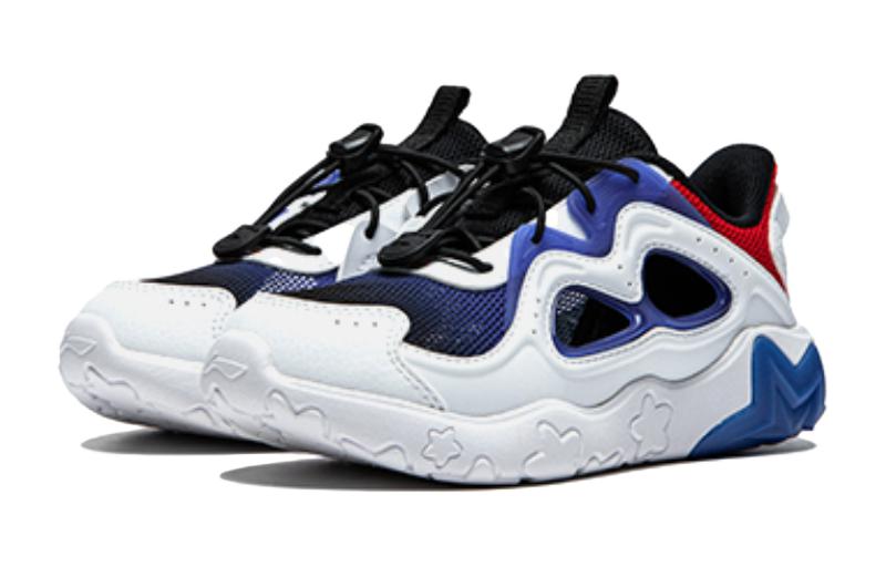 Lookbook 兒童 李寧兒童 舒適 緩震耐磨 兒童休閒鞋 白藍