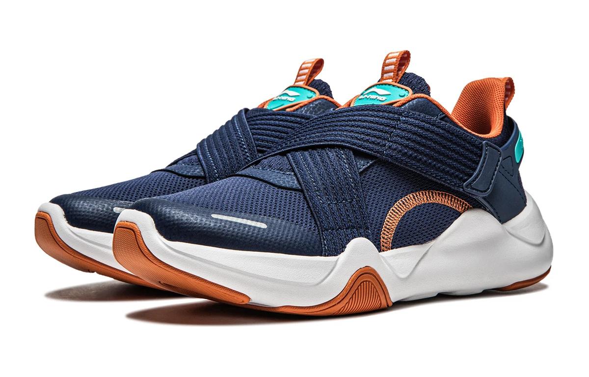 Lookbook (PS) Zapatillas Casuales Li-Ning 'Azul Naranja' YKCU128-5
