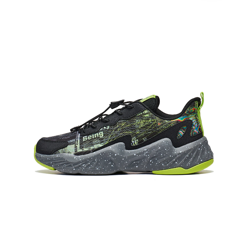 (PS) Li-Ning Casual Shoes 'Glow-in-the-Dark Black Green'