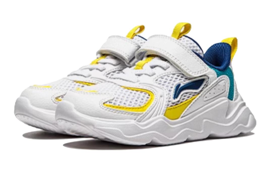 Lookbook (Preschool) Li-Ning Casual Shoes 'White Blue Yellow' YKNU038-1