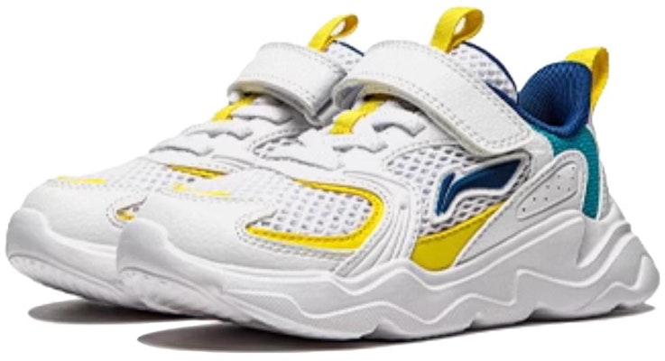 (Preschool) Li-Ning Casual Shoes 'White Blue Yellow' YKNU038-1 Lookbook (Preschool) Li-Ning Casual Shoes 'White Blue Yellow' YKNU038-1