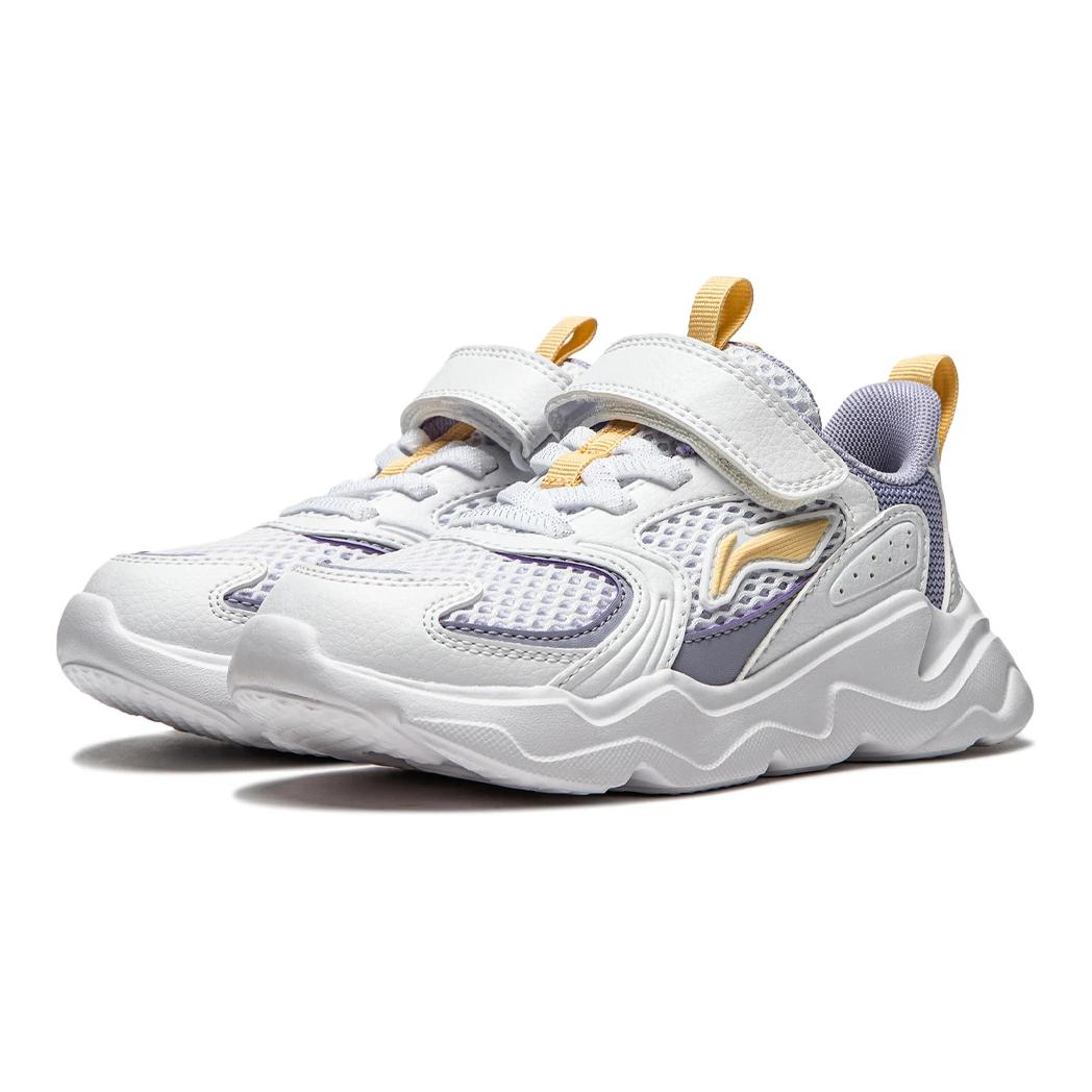 Order 童裝 李寧童裝 舒適 防滑耐磨 童裝休閒鞋 白紫色