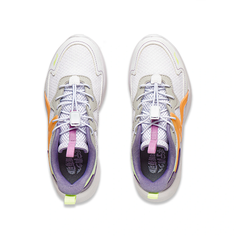 (PS) Li-Ning Casual Shoes 'White Purple Orange' 圖 4