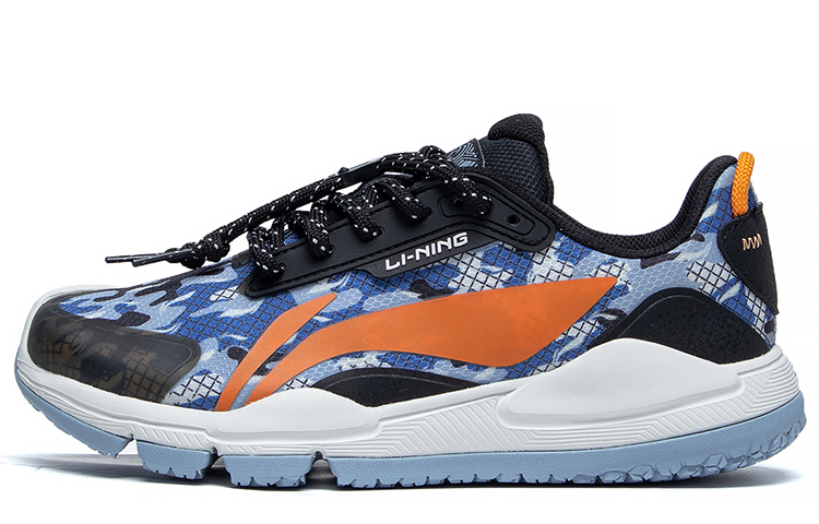 (PS) Li-Ning Casual Sneaker 'Black Navy Orange'
