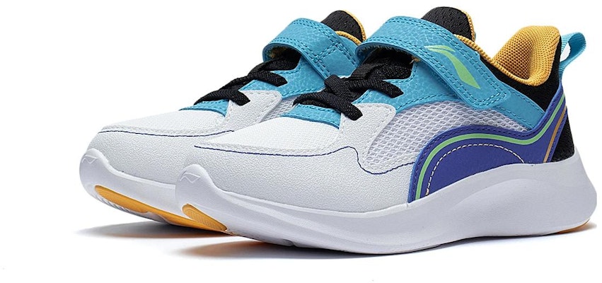 (Preschool) Li-Ning Casual Sport Shoes 'White Blue' YKNT022-3 Lookbook (Preschool) Li-Ning Casual Sport Shoes 'White Blue' YKNT022-3