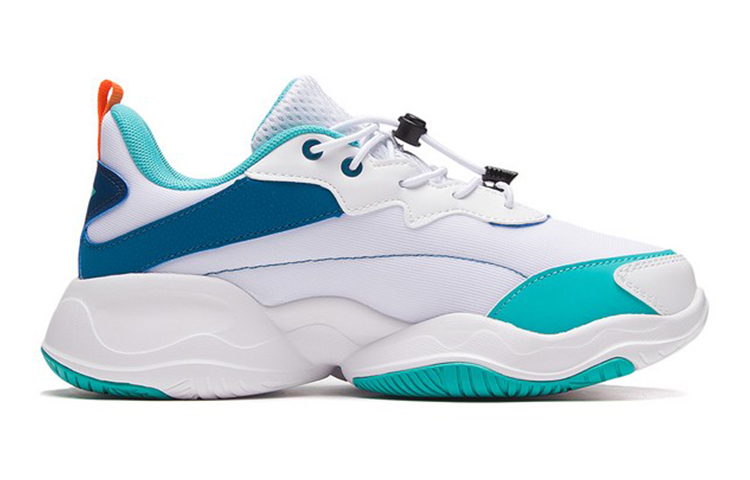 (PS) Li-Ning Casual Thick-Soled Sneakers 'White Blue' 圖 2