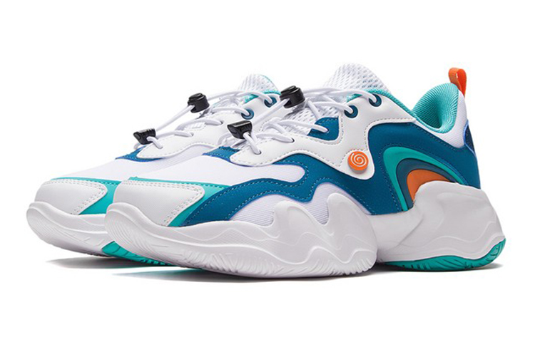 (PS) Li-Ning Casual Thick-Soled Sneakers 'White Blue' 圖 3