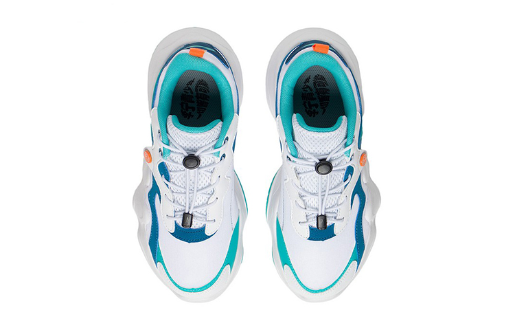 (PS) Li-Ning Casual Thick-Soled Sneakers 'White Blue' 圖 4