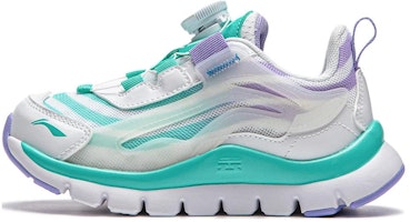 (Preschool) Li-Ning Classic Comfort Low 'White Green Purple' YKNU090-8 (Preschool) Li-Ning Classic Comfort Low 'White Green Purple' YKNU090-8