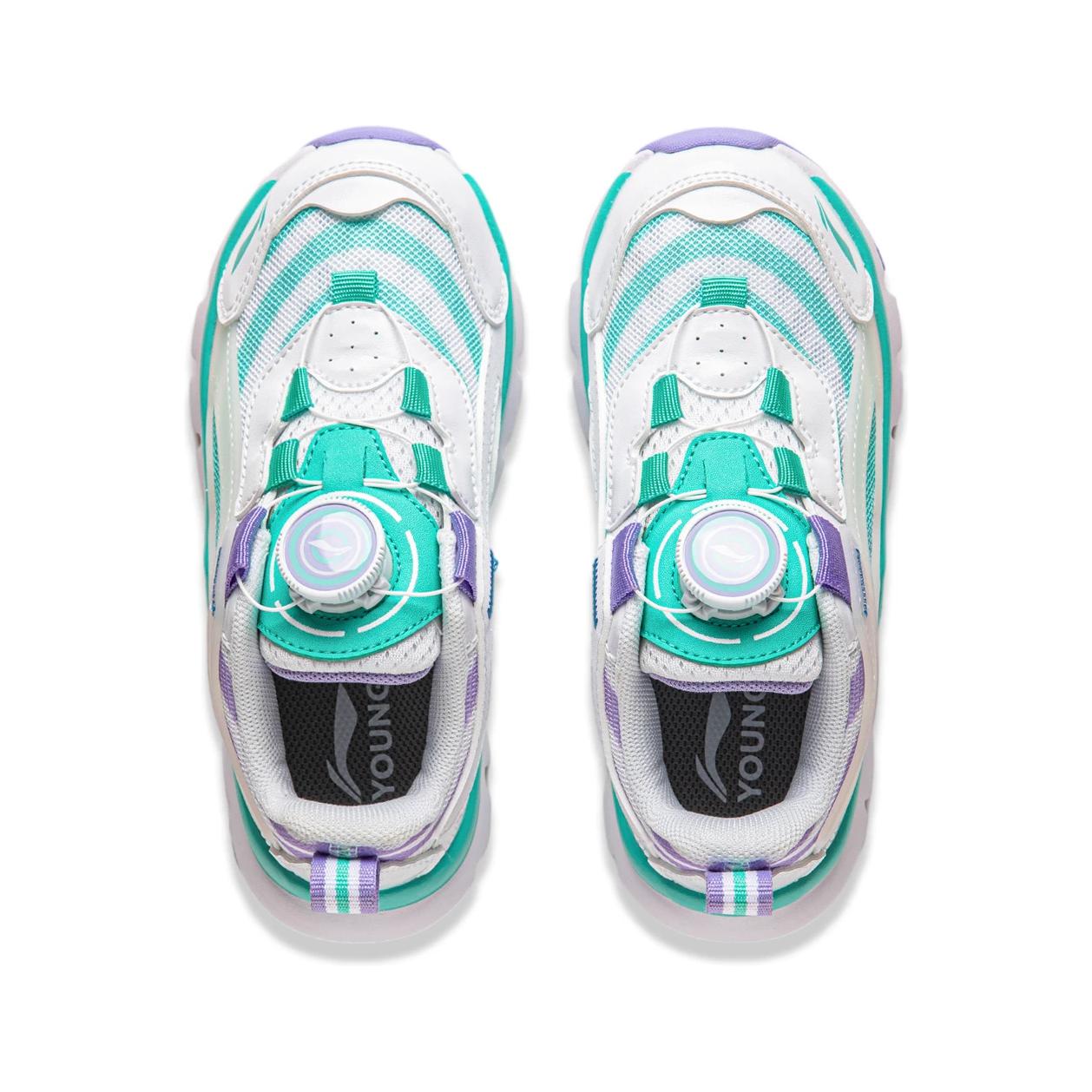 Shop (Preschool) Li-Ning Classic Comfort Low 'White Green Purple' YKNU090-8