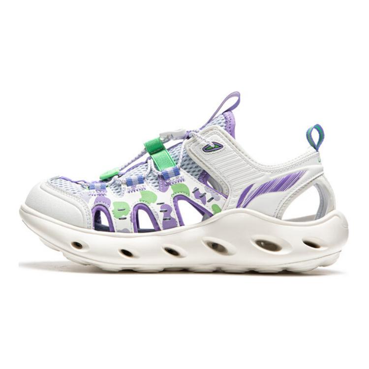 (Preschool) Li-Ning Classic Comfort Sandals 'Milk White/Sky Feather Blue' YKUU030-4
