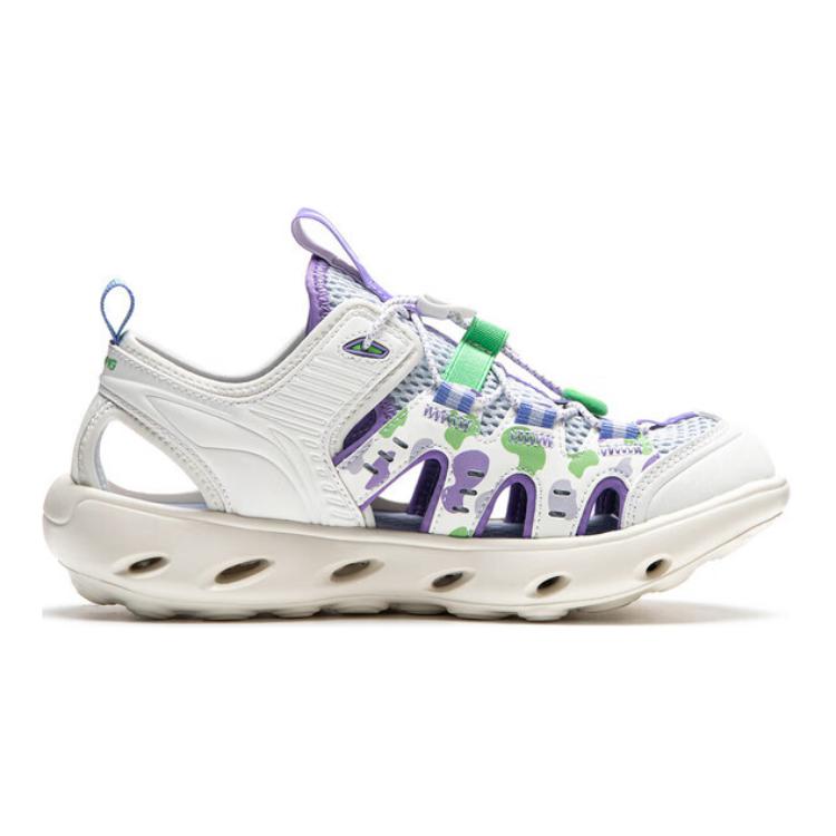 Order (Preschool) Li-Ning Classic Comfort Sandals 'Milk White/Sky Feather Blue' YKUU030-4