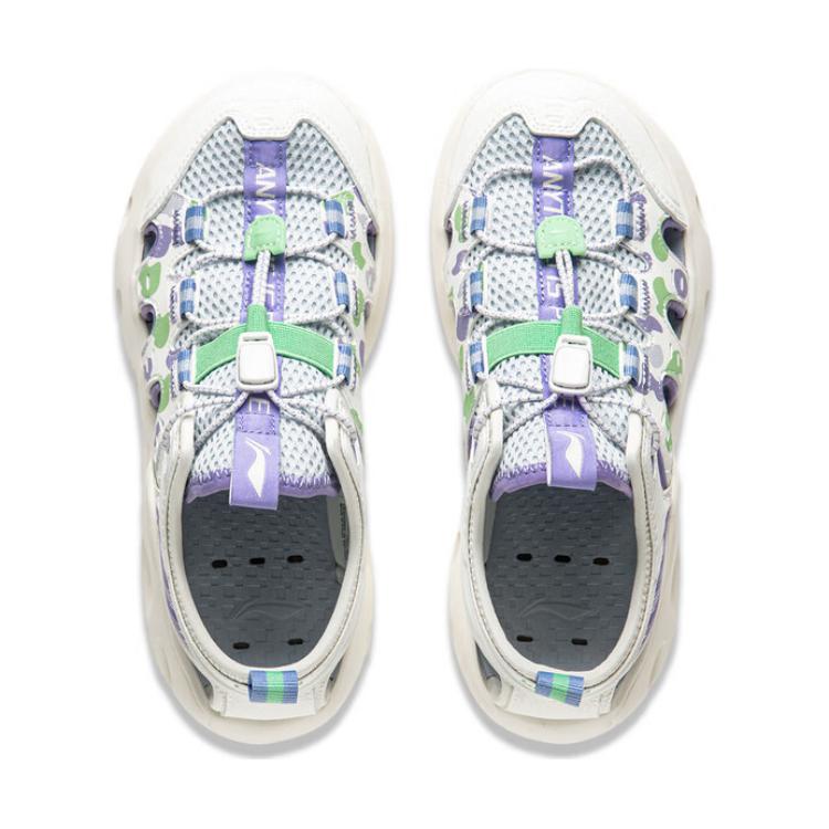 Shop (Preschool) Li-Ning Classic Comfort Sandals 'Milk White/Sky Feather Blue' YKUU030-4