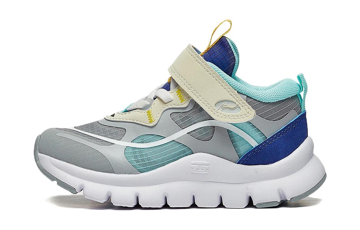 (Preschool) Li-Ning Comfort Running Low 'Grey Blue' YKNT136-1