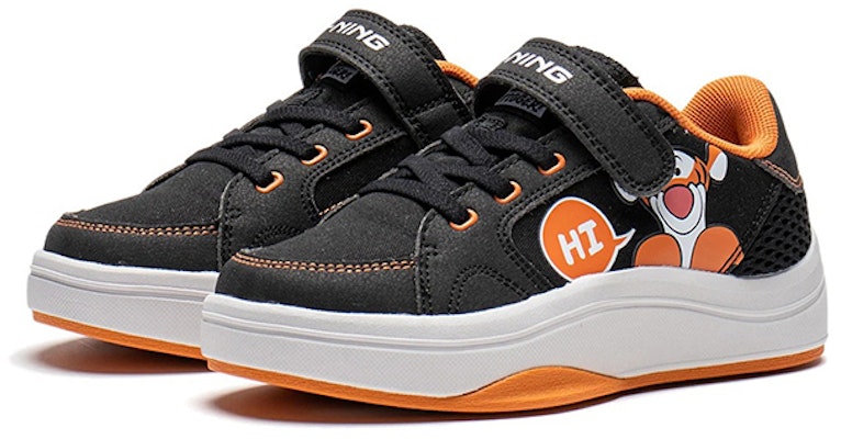 (Preschool) Li-Ning Disney x Classic Fashion Low 'Tigger Black' YKNS030-3 Lookbook (Preschool) Li-Ning Disney x Classic Fashion Low 'Tigger Black' YKNS030-3