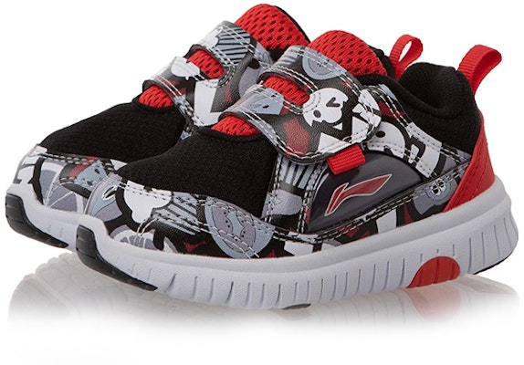 (Preschool) Li-Ning Fashion Casual 'Black Red' YKHR018-3 Lookbook (Preschool) Li-Ning Fashion Casual 'Black Red' YKHR018-3