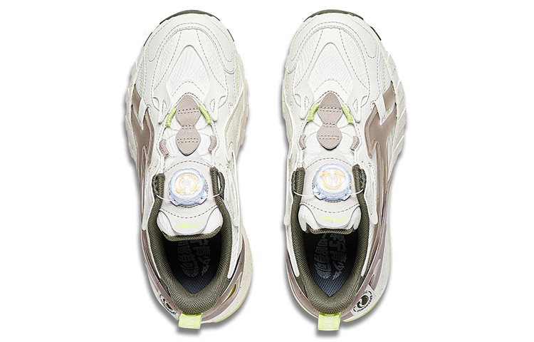 Lookbook (Preschool) Li-Ning FLASH SHADOW 'White Beige Brown' YKCT086-1
