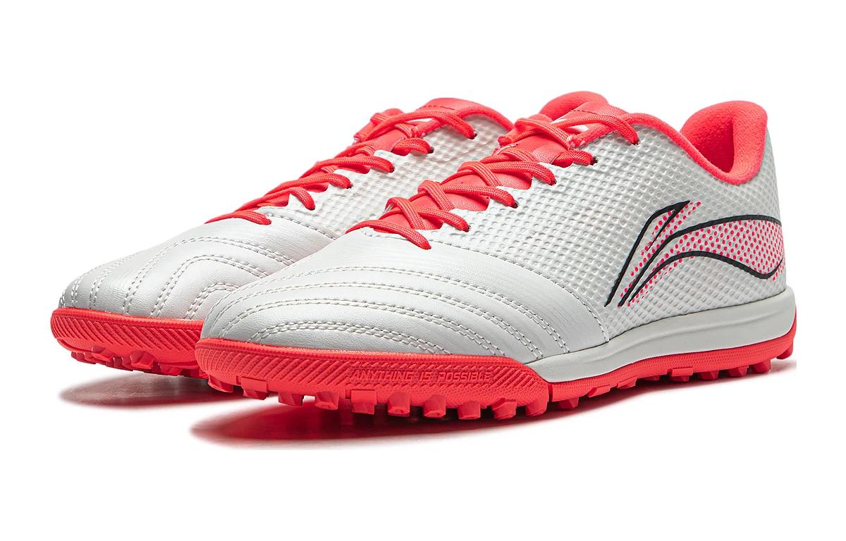 Lookbook (Preschool) Li-Ning Football Shoes 'White Red' ASTT010-7