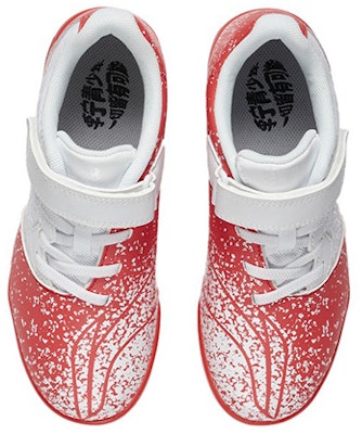 (Preschool) Li-Ning Football Shoes 'White Red' YKGS005-1 Shop (Preschool) Li-Ning Football Shoes 'White Red' YKGS005-1