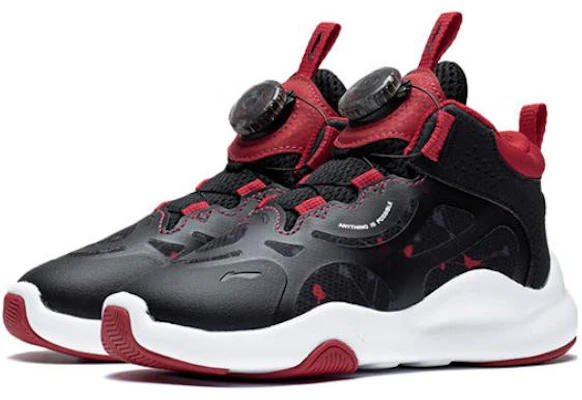 中童 李寧 Game Day 耐磨防滑透氣 中幫 運動休閒鞋 黑紅 Lookbook 中童 李寧 Game Day 耐磨防滑透氣 中幫 運動休閒鞋 黑紅