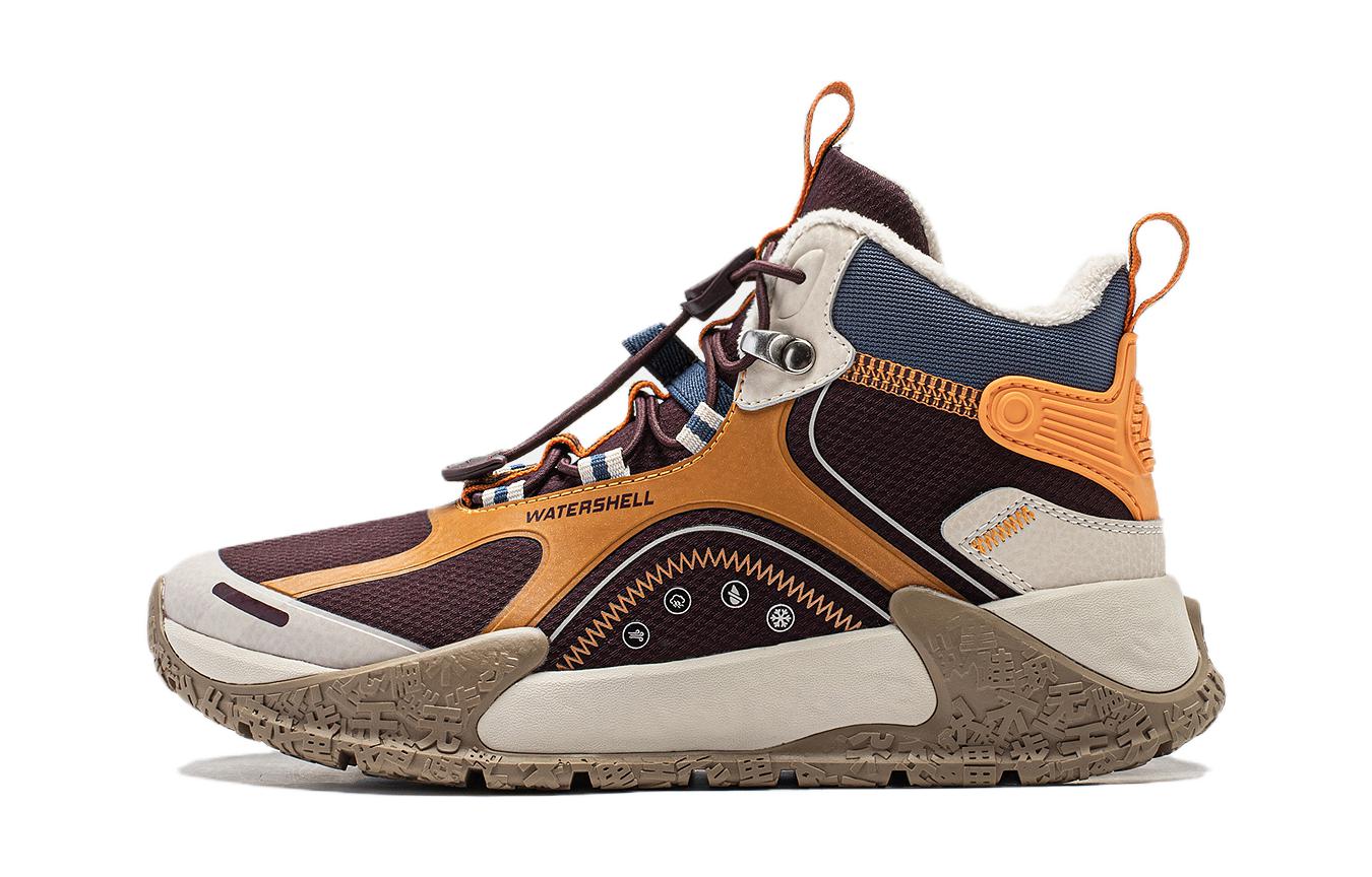 (Preschool) Li-Ning High-Top 'Red Orange' YKET010-1