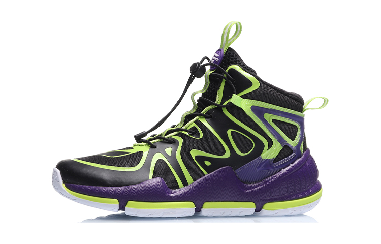 (Preschool) Li-Ning High-Top Basketball 'Black Green' YKBQ016-1