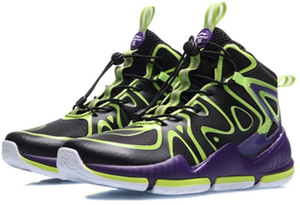 (Preschool) Li-Ning High-Top Basketball 'Black Green' YKBQ016-1 Lookbook (Preschool) Li-Ning High-Top Basketball 'Black Green' YKBQ016-1