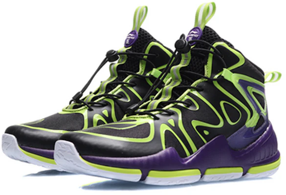 (PS) 李寧ハイカットバスケ「黒緑」 YKBQ016-1 Lookbook (PS) 李寧ハイカットバスケ「黒緑」 YKBQ016-1
