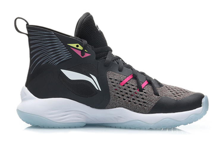 Order (Preschool) Li-Ning High-Top Basketball 'Black Red Pink' YKBP104-7
