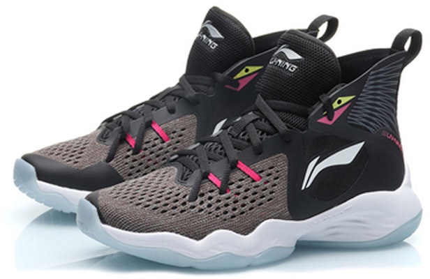 (Preschool) Li-Ning High-Top Basketball 'Black Red Pink' YKBP104-7 Lookbook (Preschool) Li-Ning High-Top Basketball 'Black Red Pink' YKBP104-7