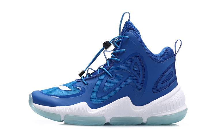 (Preschool) Li-Ning High-Top Basketball 'Blue White' YKBP012-1