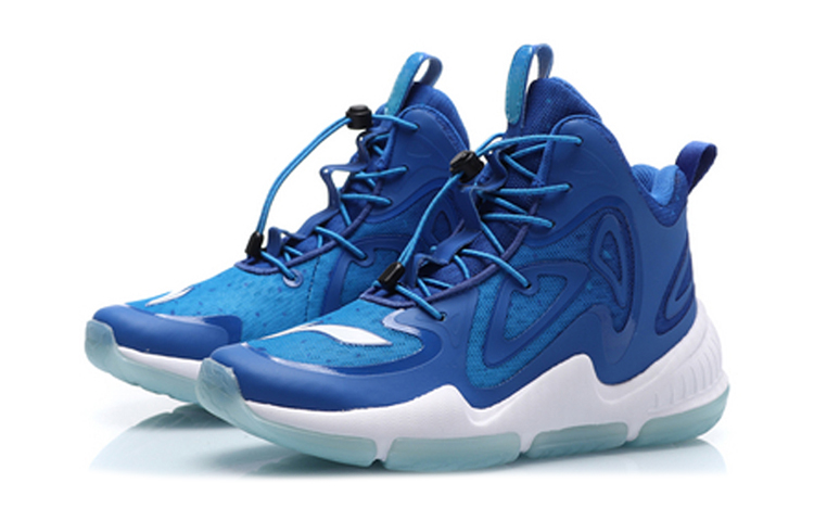 Lookbook (Preschool) Li-Ning High-Top Basketball 'Blue White' YKBP012-1