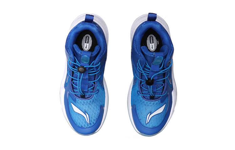Shop (Preschool) Li-Ning High-Top Basketball 'Blue White' YKBP012-1