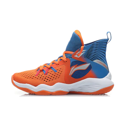 (PS) Li-Ning High-Top Basketball 'Orange Blue Grey'