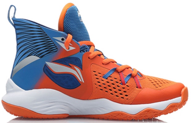 (Preschool) Li-Ning High-Top Basketball 'Orange Blue Grey' YKBP104-1 Order (Preschool) Li-Ning High-Top Basketball 'Orange Blue Grey' YKBP104-1