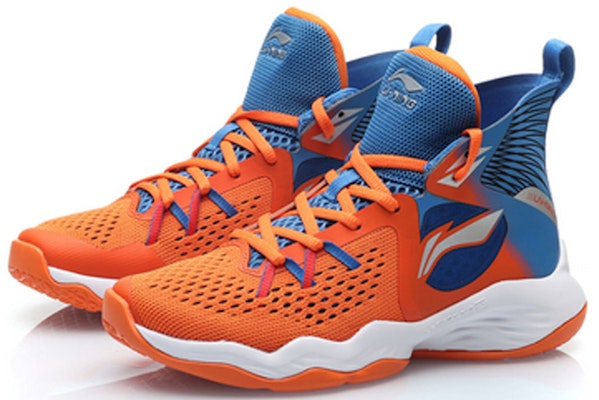 (Preschool) Li-Ning High-Top Basketball 'Orange Blue Grey' YKBP104-1 Lookbook (Preschool) Li-Ning High-Top Basketball 'Orange Blue Grey' YKBP104-1