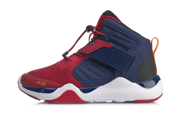(Preschool) Li-Ning High-Top Basketball 'Red Blue' YKBP088-3
