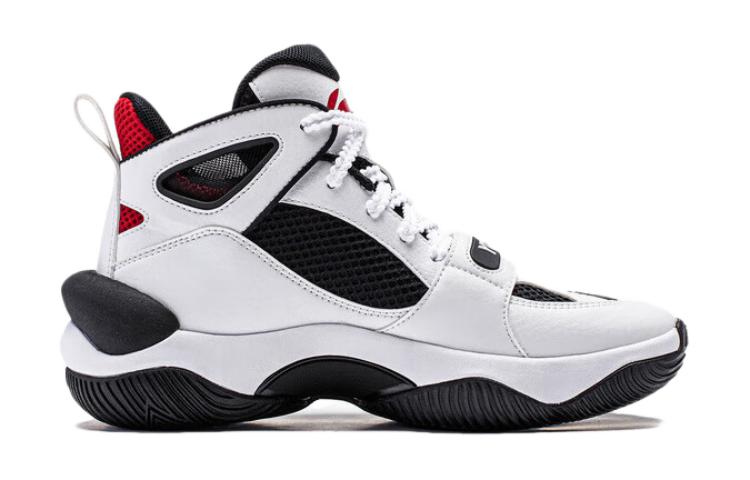 Order (PS) 李寧ハイカットバスケシューズ 白黒赤 YKBT094-1